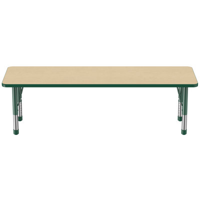 Rectangle T-Mold Adjustable Height Activity Table