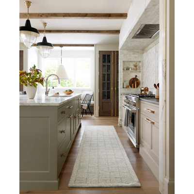 Chris Loves Julia x Loloi Francis Collection FRA-03 Silver / Sky, Contemporary  Area Rug