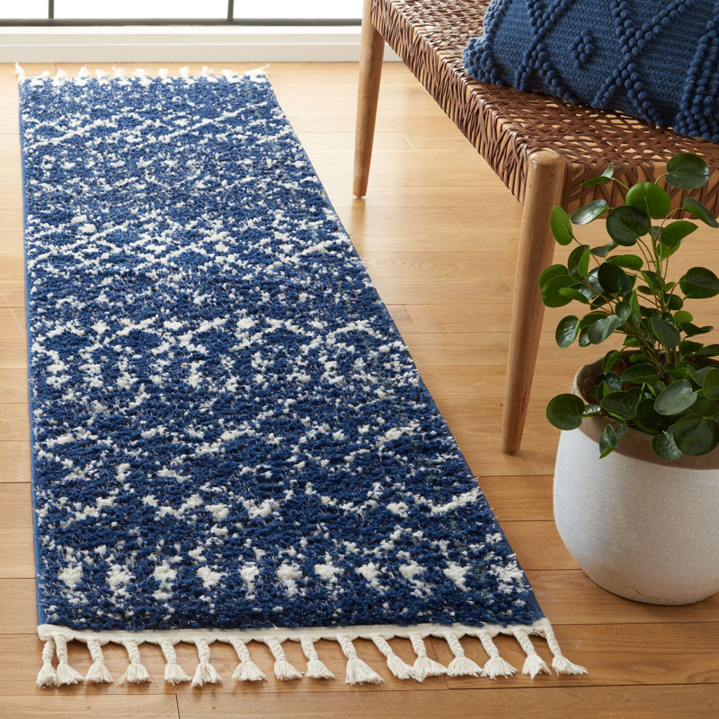 Comer Fringe Shag Performance Southwestern Rug, Runner 2'2" x 8'