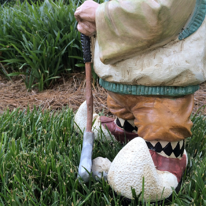 Statue de jardin gnome Nowaday, H 21 po x l 10,5 po x P 8 po