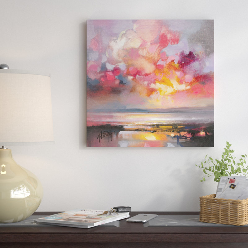 « rose cumulus study i », impression sur toile, H 48 po x l 48 po x P 1,5 po, Pas de tapis, Toile tendue