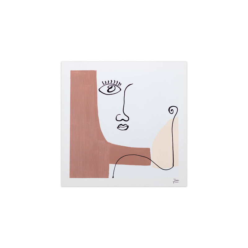 Hand-painted self-reflection acrylic painting