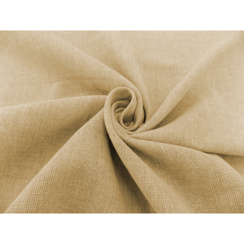 Angelinea Semi Sheer Door Curtain Single Panel, 245cm H x 135cm W, Curry
