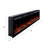 Vibrance 72" Recessed or Wall Mounted Electric Fireplace Heater, Multi-Flame Colors, Voice Assistant Compatible - Logs and Crystals-116466207-102270342