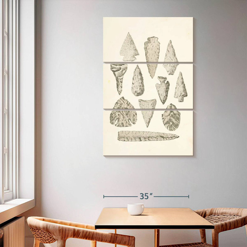 Keiri Ancient Arrowheads, 65" H x 42" W