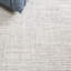 Tapis gris / ivoire en laine / coton touffeté à la main Ebony 926-108597656