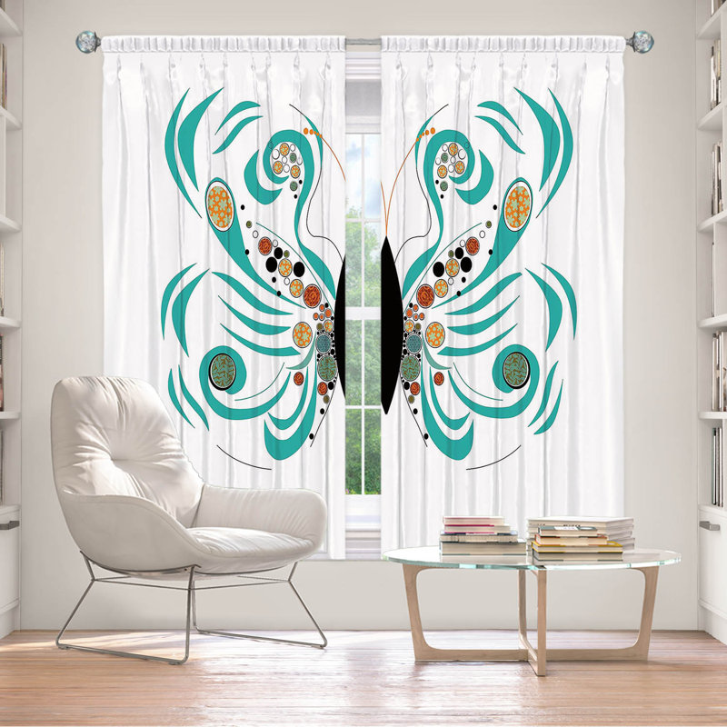 Room Darkening Curtain Pair, 40" W x 82" L