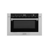 ZLINE 24 in. 1.2 cu. ft. Built-in Microwave Drawer with Traditional Handle