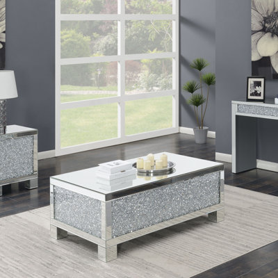 Linco Mirrored Glass Top Coffee Table