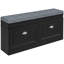 Banc à chaussures pour vestibule avec rangement, coussin, 2 tiroirs, tablette réglable et capacité de 8 paires