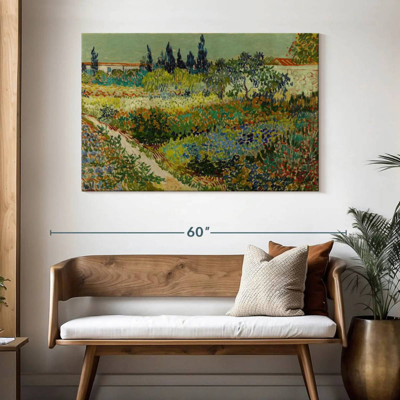 Jardin d'Alvord à Arles, H 32 po x l 48 po