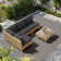 Kaveah 4 - Person Outdoor Seating Group with Cushions, Outdoor Conversation Set