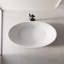 Grande baignoire autoportante 67 po pour deux personnes, baignoire ovale profonde extra large pour couple, blanc mat