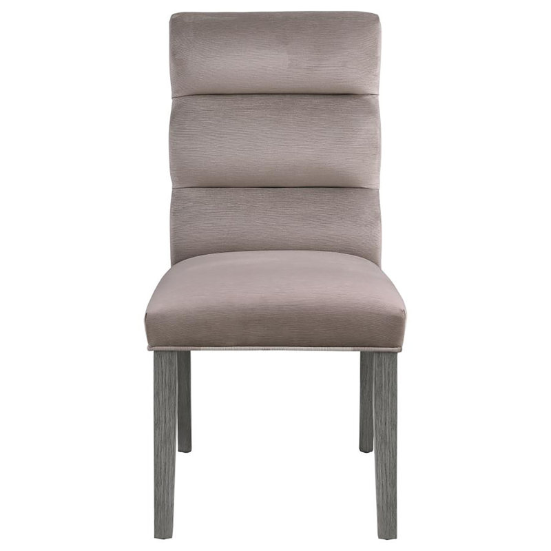 Ensemble de 2 chaises d'appoint Toapha, Cendré