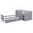 Low L-Shaped Bunk Bed With 7 Drawers-1602113993