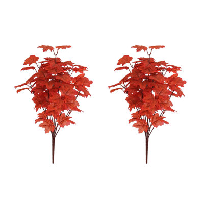 Maple Leaves Dead Tree Decoration Branches Simulated Maple Leaves Red Maple Leaves Halloween Maple Leaf Cuttings