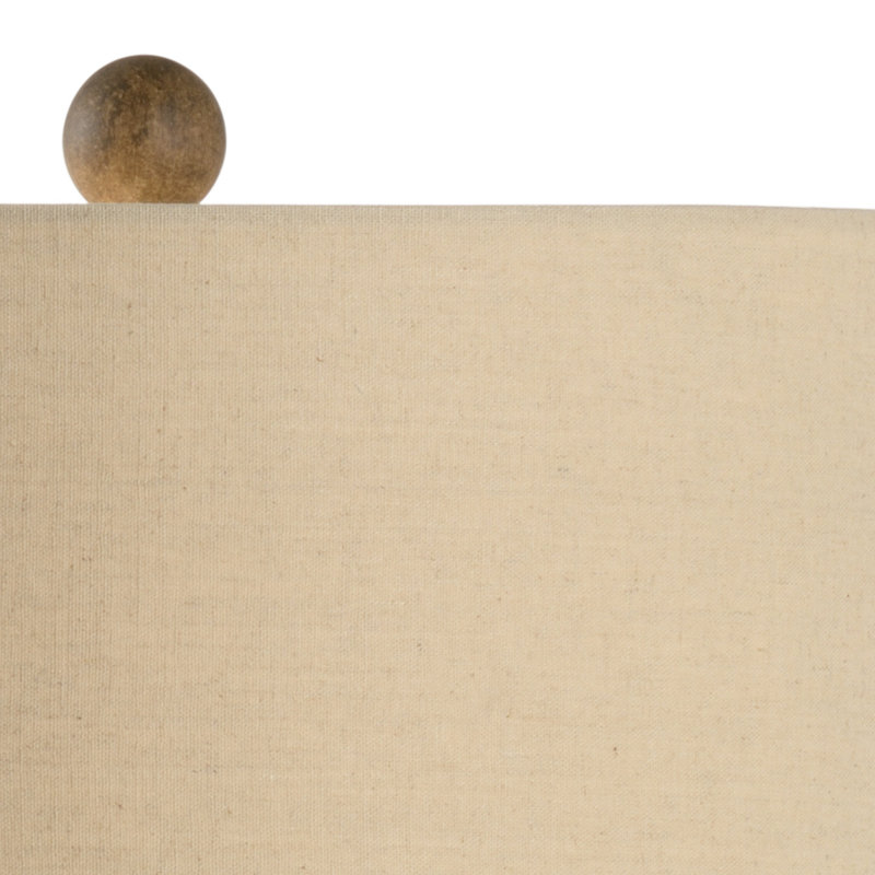 Artichoke Table Lamp, Aged Cream Glaze