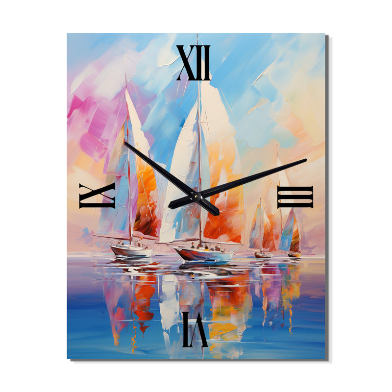 Jaxun - Nautical & Beach Wall Clock Oversized, Large