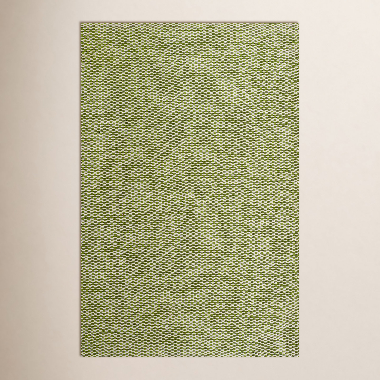 Marseille Green Hand-Woven Geometric Outdoor Rug, Rectangle 5' x 8'