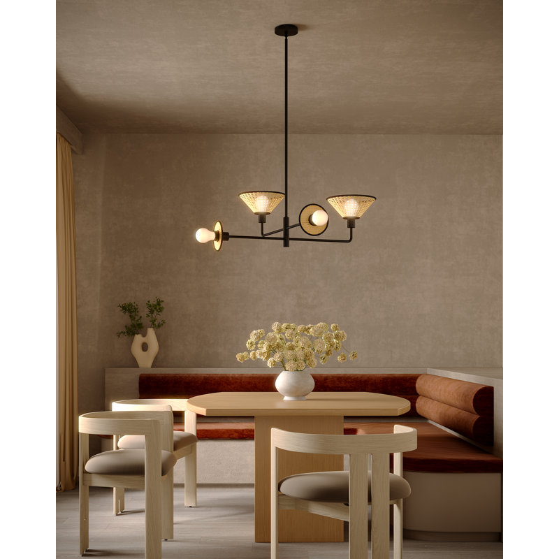 Piper 38-In Chandelier, Black
