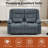 Recliner Loveseat with Cup Holders and Side Pocket-1857346231