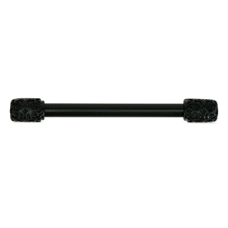 Via Veneto 6" c.c. pull; Soft, 4", Matte Black