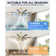 72"Industrial Ceiling Fan With Light,With 8 Aluminium Metal Blades,Works with Alexa