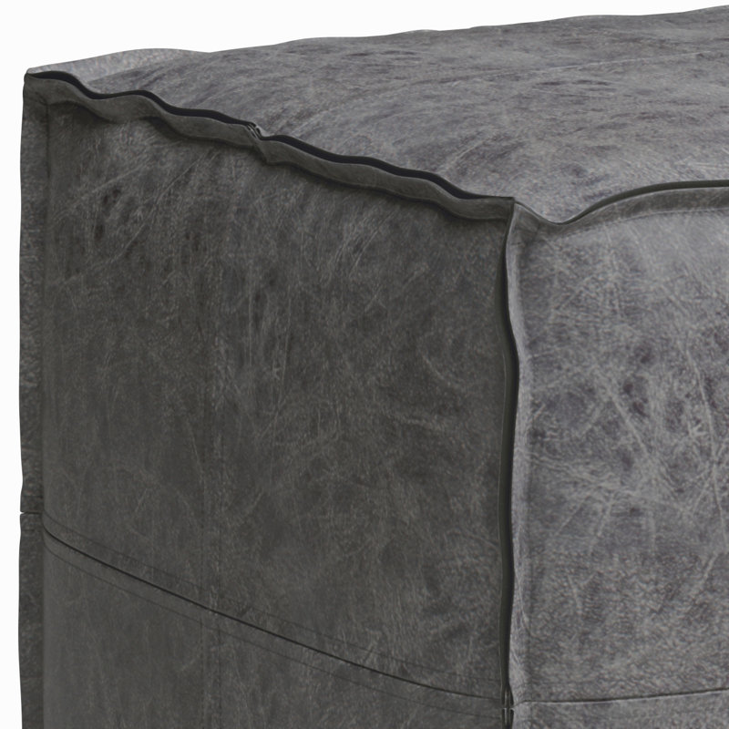 Pouf carré - Noir vieilli