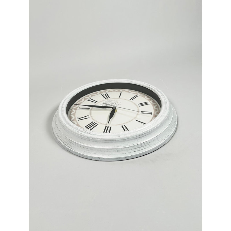 Batelov Wall Clock, White/Black