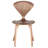  Walnut Veneer Wood Dining Chair – Modern Plywood Frame with Contemporary Design