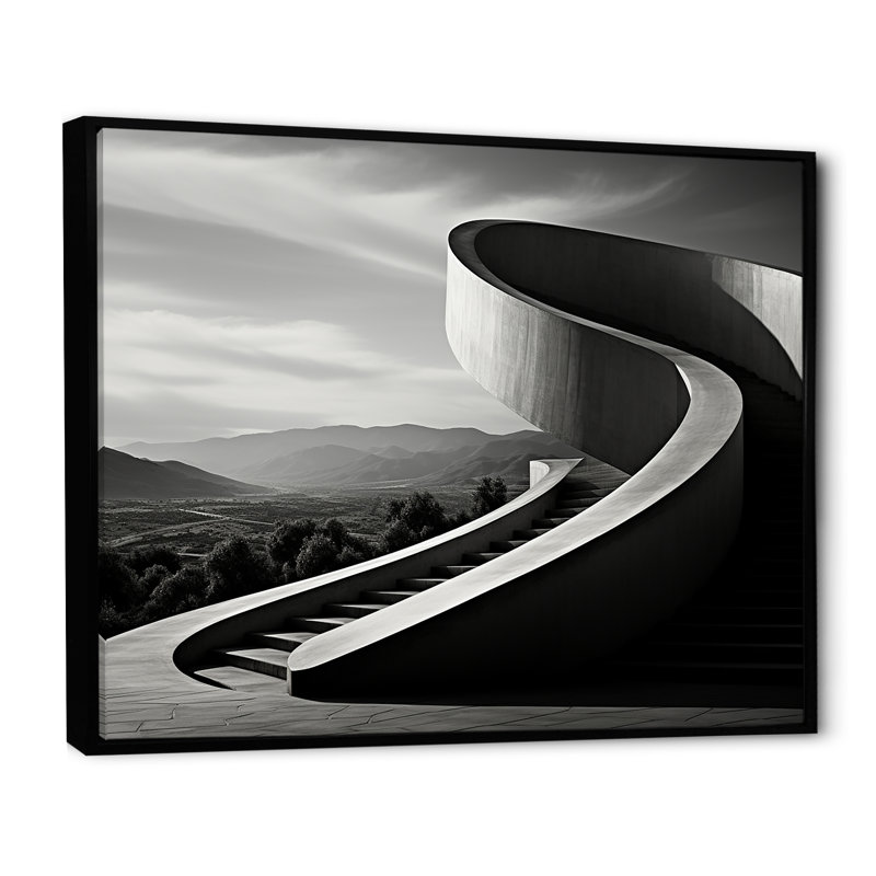 Serpentine Solitude, impression sur toile, H 12 po x l 20 po x P 1 po, Cadre flottant noir