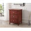 Table de chevet à 3 tiroirs cerise Lurne-1957290182