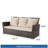 3-seat upholstered Outdoor Sofa with Cushions-1442597198