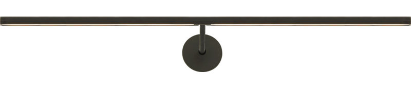 Plural Faceted Picture Light, 0.7" H x 24" W x 8.9" D, Bronze, 17.4