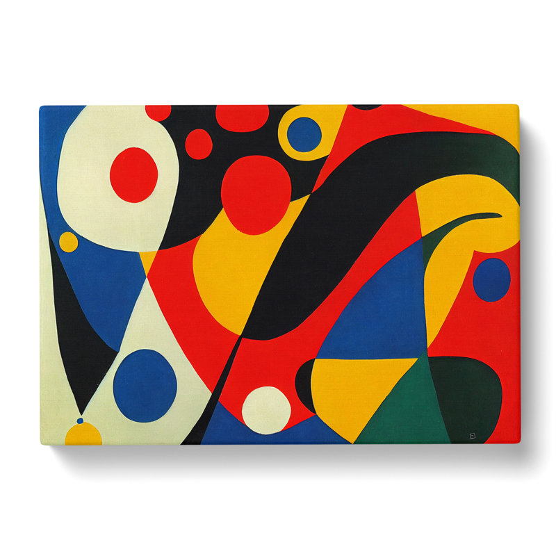 Graceful Modern Abstract - Wrapped Canvas Print, 35cm H x 50cm W x 3cm D