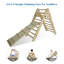 Triangle en bois naturel pliable 2-en-1 Fionafurn-134080487