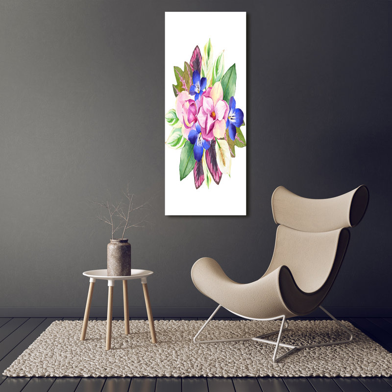 Bouquet Of Flowers - Wrapped Canvas Print