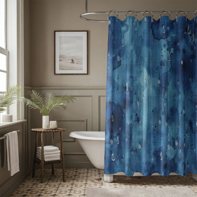 Rideau de douche Blue Splash - Premium