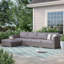 Caron 122'' High-Density Polyethylene (HDPE) Wicker Outdoor Sectional-2004049195