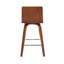 Aluin Mid-century Modern Swivel Counter or Bar Height Bar Stool in Faux Leather and Wood-512247214-512247212-512247201