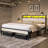 Tryston King Bed Frame With Led Lights & 2 Storage Drawers, White-1879529344-1925215925