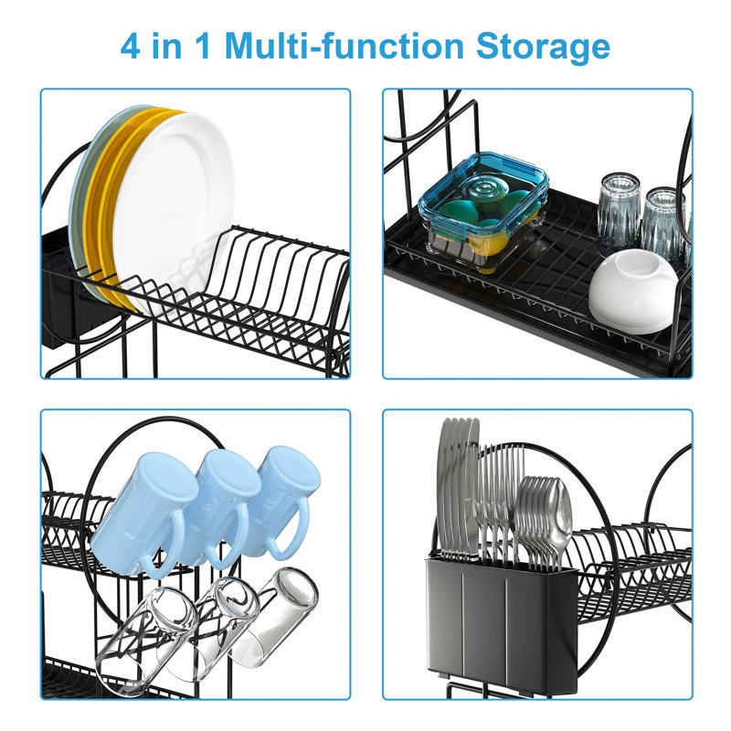 Aymond Stainless Steel Two Tier Dish Rack