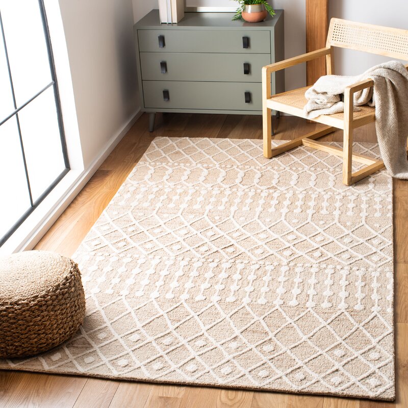 Union Rustic Avah Handmade Hand Tufted Wool Rug & Reviews | Wayfair