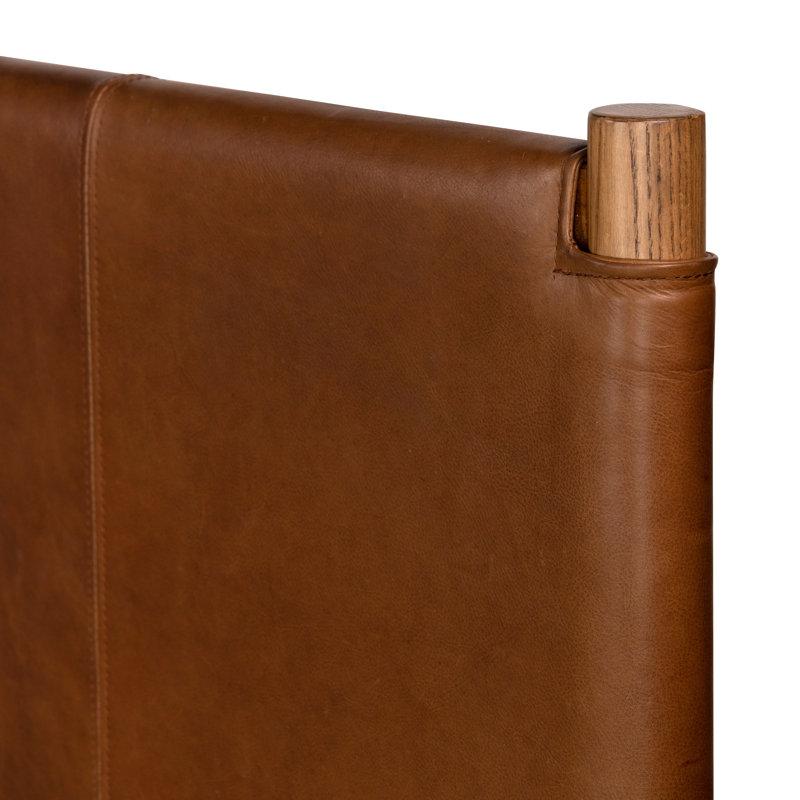 Salado Leather Bed, Queen, Heirloom Sienna
