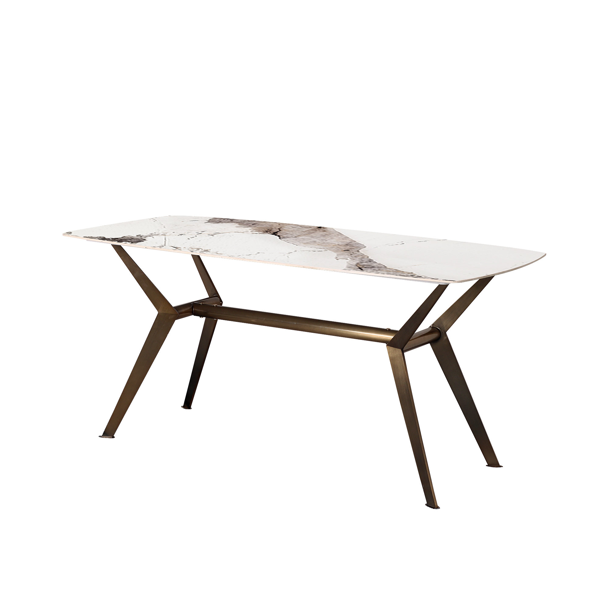 Corrigan Studio Modern Sintered Stone Top Dining Table | Wayfair