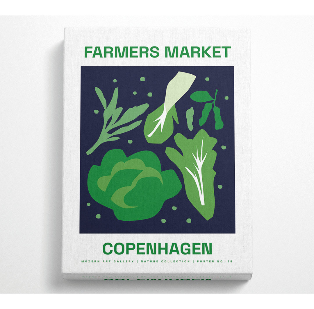 Farmers Market Copenhagen - Kunstdrucke auf Leinwand