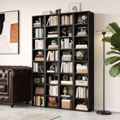 2 tablettes de 71 po de hauteur avec bibliothèque multimédia à 8 niveaux, 2 pièces