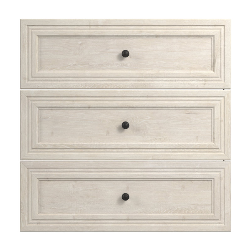 Système de placard Arthor, H 35,75 po x l 35,43 po x P 14,88 po, Chêne blanc lin