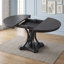 Ensemble de salle à manger rétro extensible rond de 5 pièces avec quatre fauteuils rembourrés-775405975