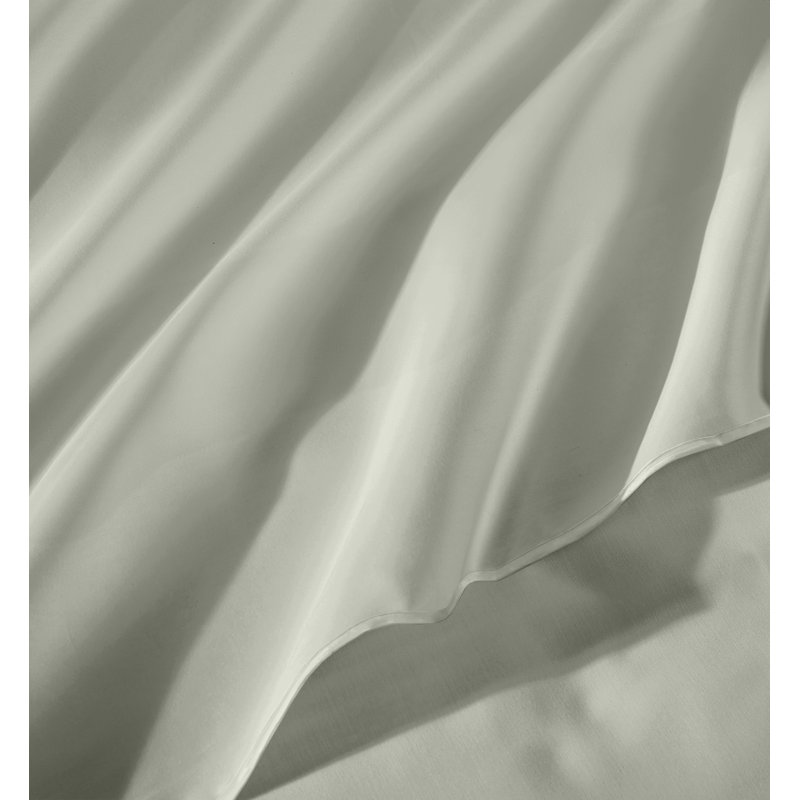Silken Sateen TENCEL Sheet Set, Twin Extra Long Sheet Set with 1 Pillowcase, White